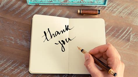 Write a Thank-You Note appreciation